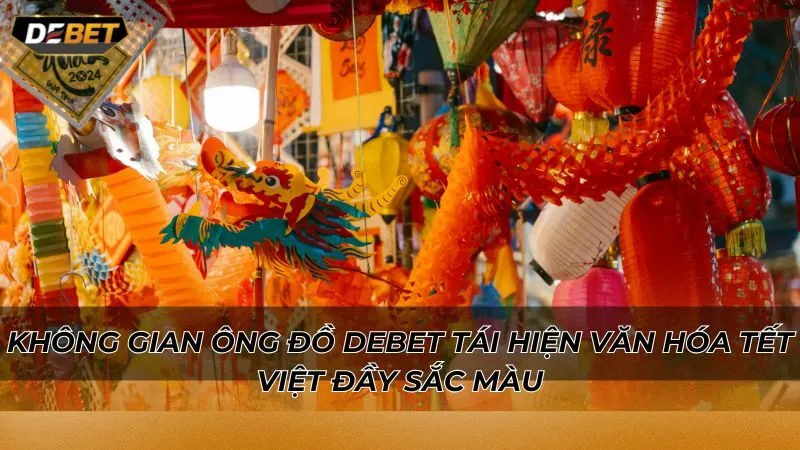 Không gian Ông đồ Debet tái hiện văn hóa Tết Việt đầy sắc màu