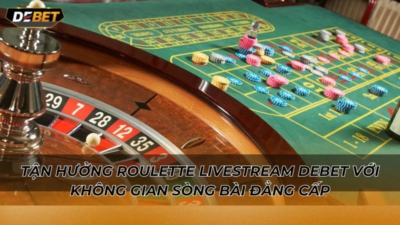 Tận hưởng Roulette livestream Debet với không gian sòng bài đẳng cấp